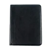 High Quality Black Genuine Leather Office Folder A5 Size File Folder With Custom Logo