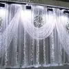 Window Curtain Icicle Lights, 300 LED String Fairy Lights, 9.8ft x 9.8ft, 8 Modes Christmas/Thanksgiving/Wedding