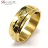Multitude Stainless Steel Steamer Ring 316L 18K White Gold Plated With Great Price