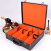 Luxury Customised Folding PU Leather Read Wine Packaging Box