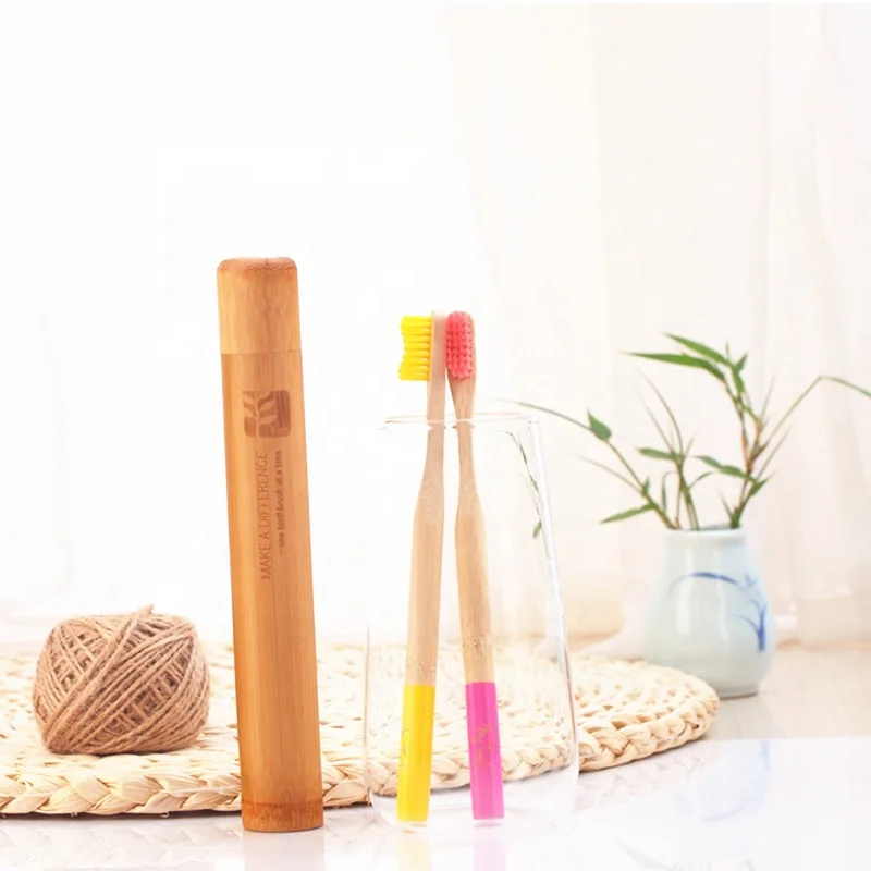 

Factory wholesale Custom Travel Bamboo Toothbrush With Bamboo Case