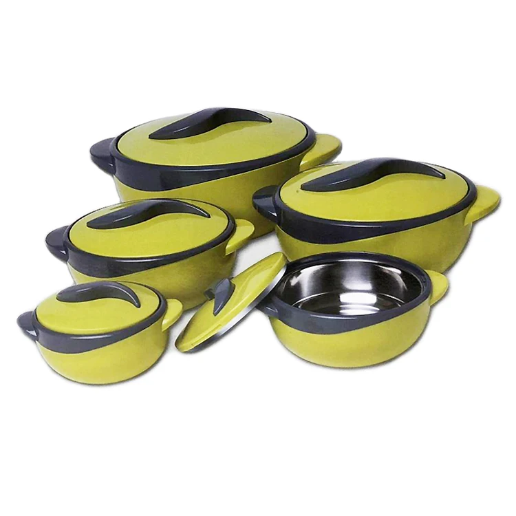 5pcs/set Plastic Insulated Food Warmer Container Thermo Casseroles