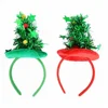 Mini Christmas Tree with Stars Headband Festive Party Hair Band Accessory