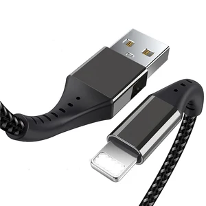 Wholesale Aluminum Alloy Data Smart Universal Mobile Phone Fast Charing Anti Break Nylon Braided Type-C Usb Cable For iPhone