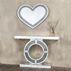 China large console mirror and table set with crushed diamond for living room