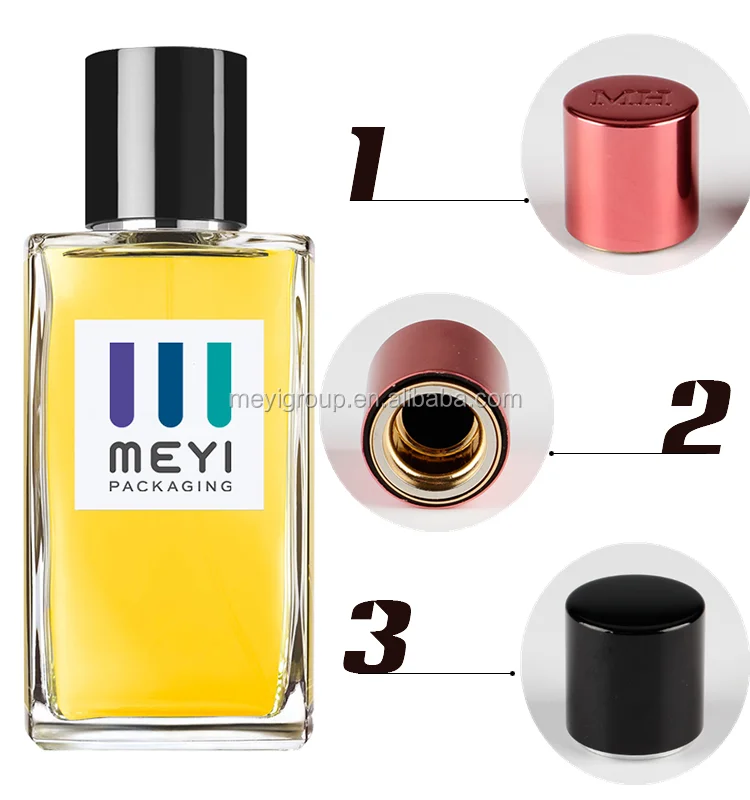 Magnetic Customizable Perfume Bottle Cap for 15mm Neck with Aluminum-Plastic Construction