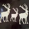 small wooden piece decorative deer shape wooden hanging ornaments