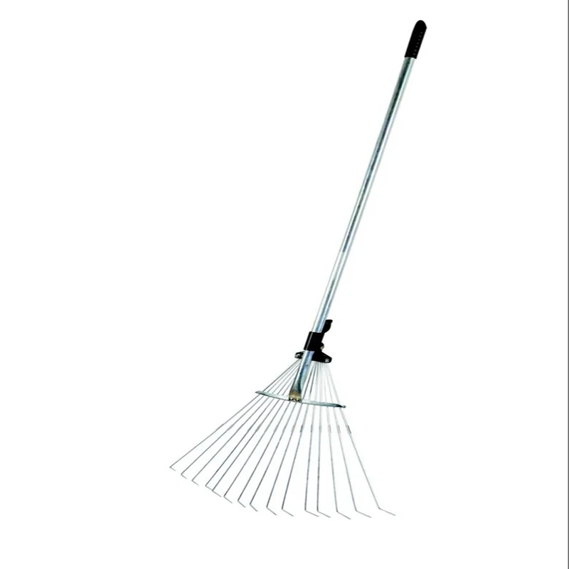
63 inch adjustable metal garden leaf rake  (60778177074)