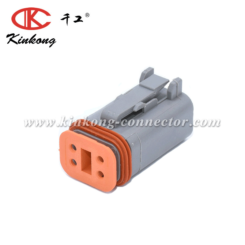 4 Pin Waterproof Male Dt Series Connector Electrical Connectors Dt044p