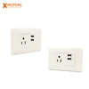 home use universal electrical south american type 3 pin wall socket with usb