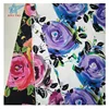 97% cotton 3% elastane dress fabric malaysia stretch printed satin lycra fabric