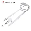 2018 New design lanyard mobile phone charger 3 in 1 lanyard charger cable work for iPhone 8 pin / micro usb / usb -c