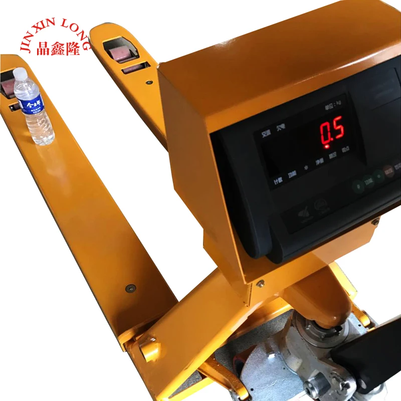 
Manual hydraulic Lift Weighing Jack hand Weight Printable pallet truck scale 