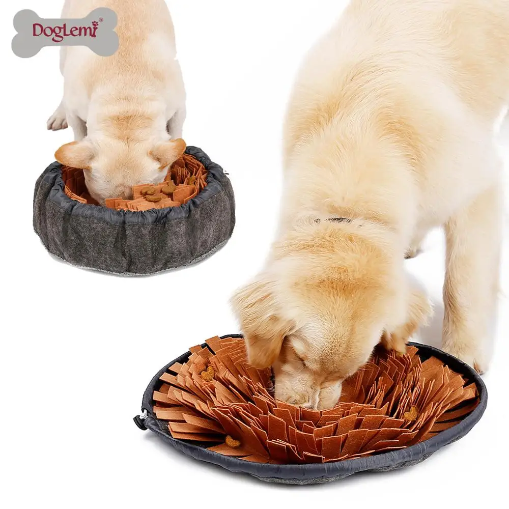 

Pet Dog Training Product Smell Snuffle Feed Bowls Slow Eating Dog Bowl, Brown, green, yellow, pink