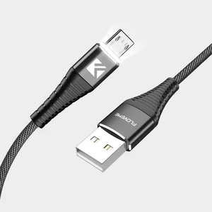 FLOVEME 1m LED Micro USB Hi Tensile Charging Cable
