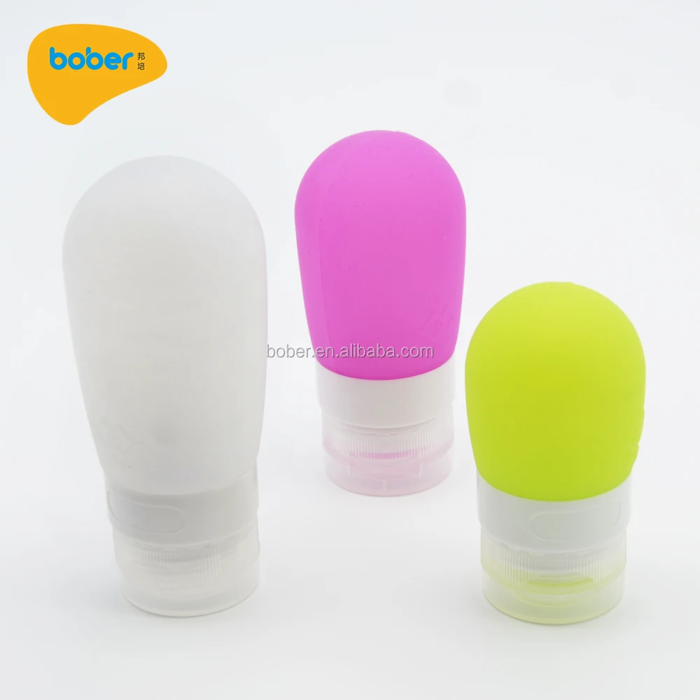 

Food Grade portable toner lotion shampoo silicone travel bottle, Any pantone color