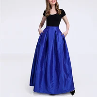 

Womens Fashion Hot Pleated Skirts Summer Vintage High Waist Maxi Party Skirt High Waist Pleated Foor Length Long Skirt