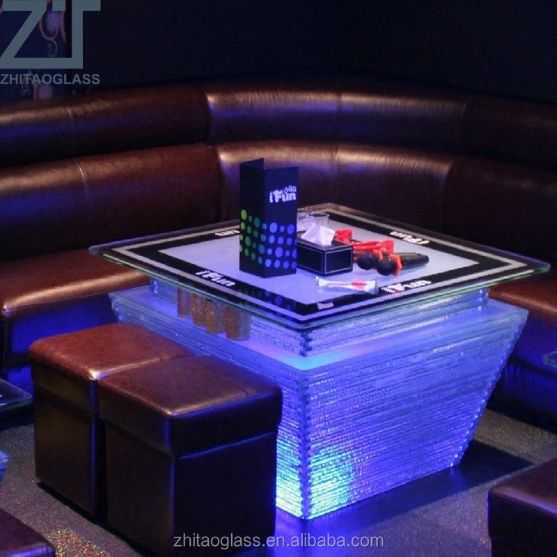 coffee table with led