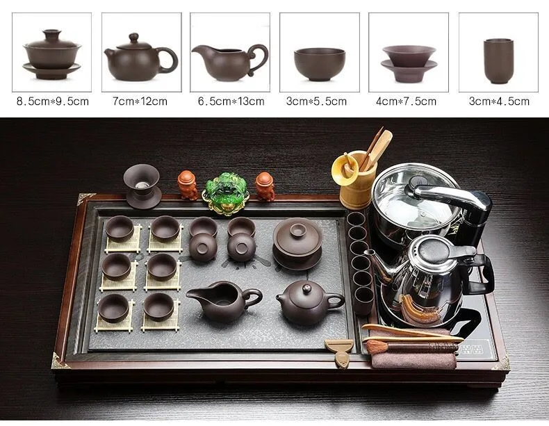 Classic 100 Wooden Chinese Gongfu Tea Table,Popular Tea Tray With Induction Cookers Buy