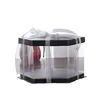 Black Hexagon Tall Clear PET Plastic Cake Boxes plastic gift boxes with lid