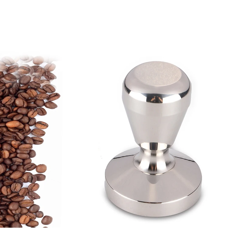 

51mm Base Coffee Bean Press Tamper Stainless Steel Coffee Tamper With Spring
