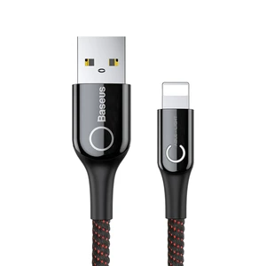 Baseus 2.4A Smart Breathing LED Fast USB Charging Cable Apple iPhone