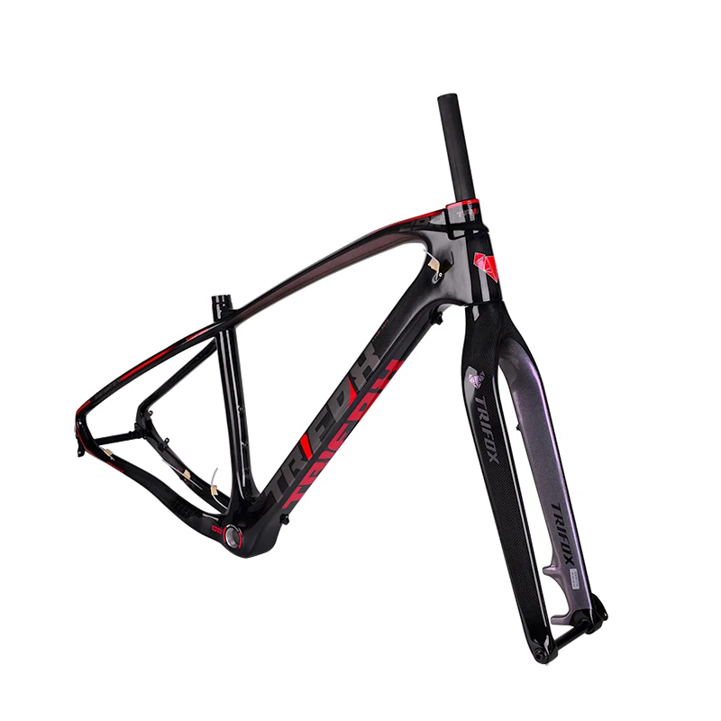 

New design wholesale carbon fiber mountain bike frames and fork with high quality, Black ,green , orange , red or as your like