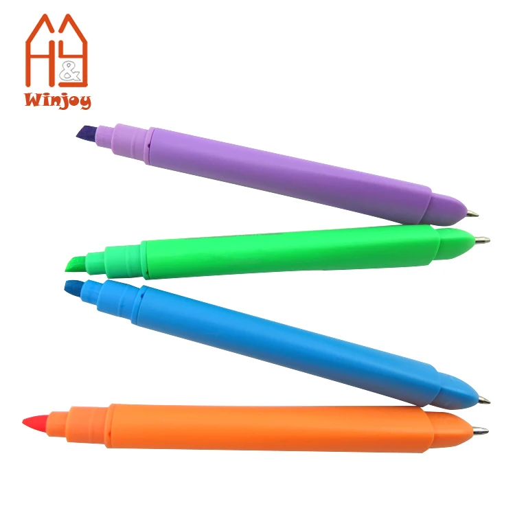 Custom Cheap Dual Tip Marker Highlighter Pen,Doubled Ended Art Markers