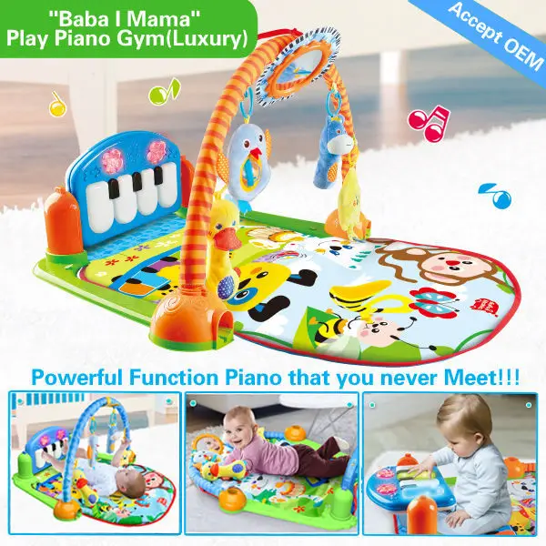 baba mama play piano gym