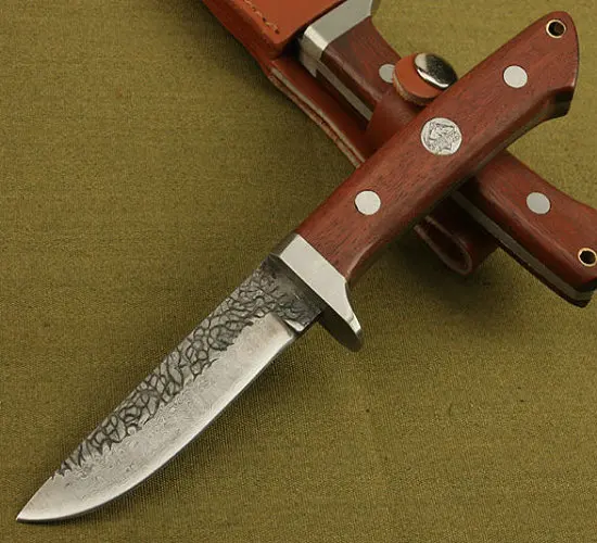 

58HRC Pure hand made knife survival tools fixed outdoor knife with wood handle hunting rescue knives 5345