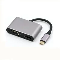 

Metal shell USB 3.1 Type C to HDMI VGA adapter