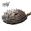 conveyor chain C2052 nickel plated, with special extended pin every second pin, extention 15.7mm