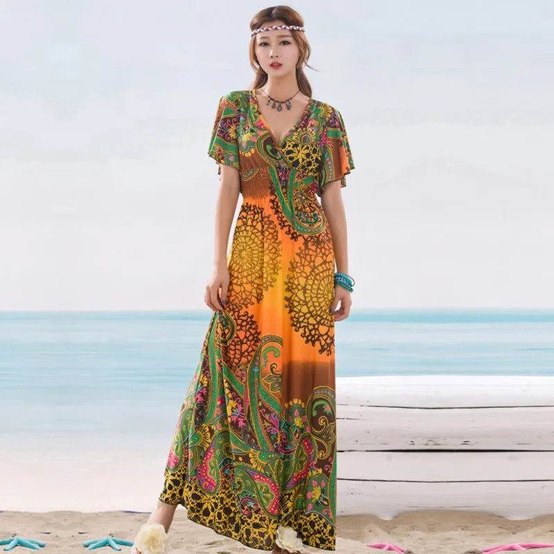 robe boheme maxi