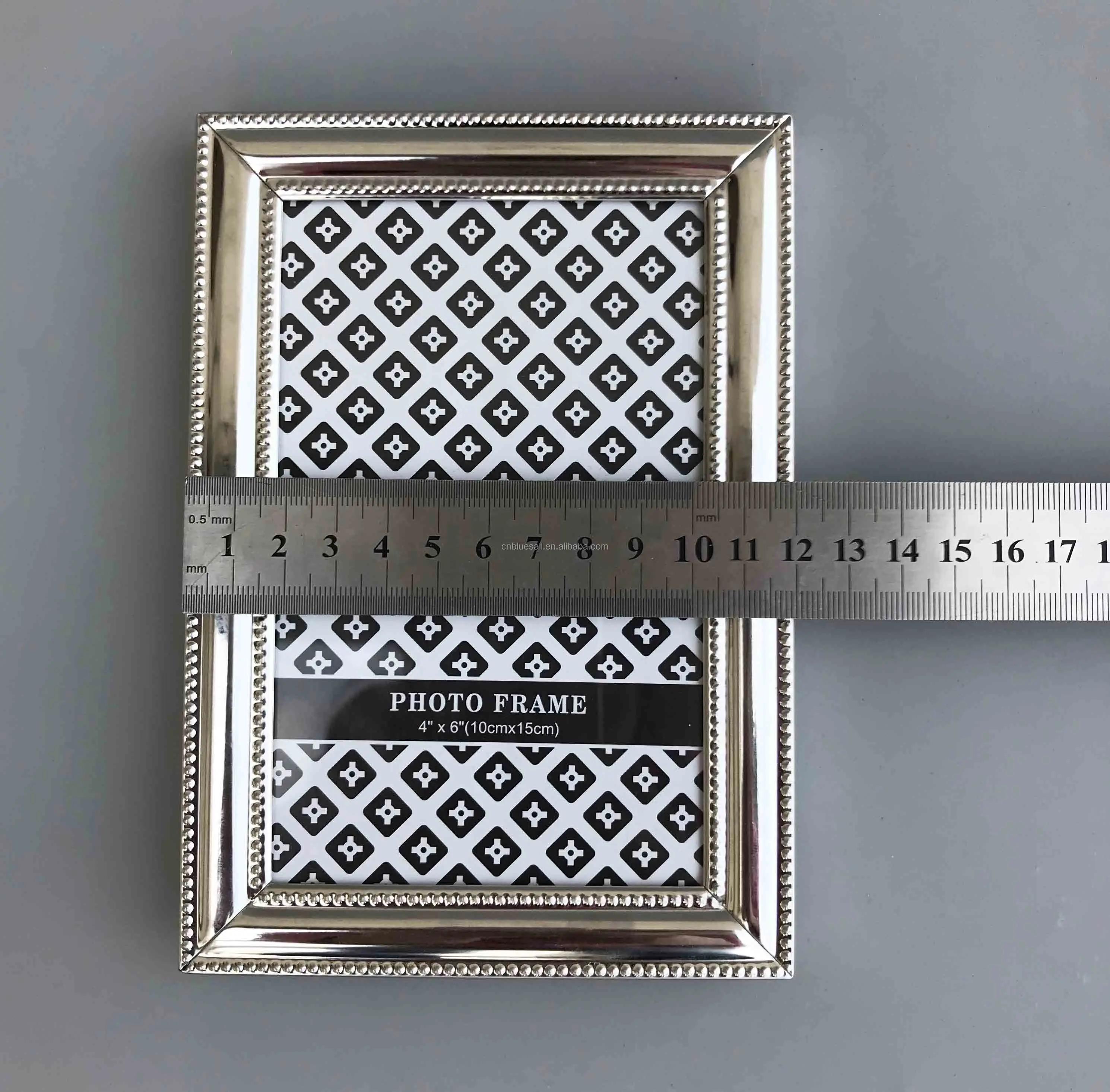 Metal Picture Frame,8 By 10 Inches Photo Frame,Shiny Silver Photo Frame