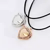 2018 New Rhinestone Heart Floating Locket DAUGHTER Charm Memory Necklace