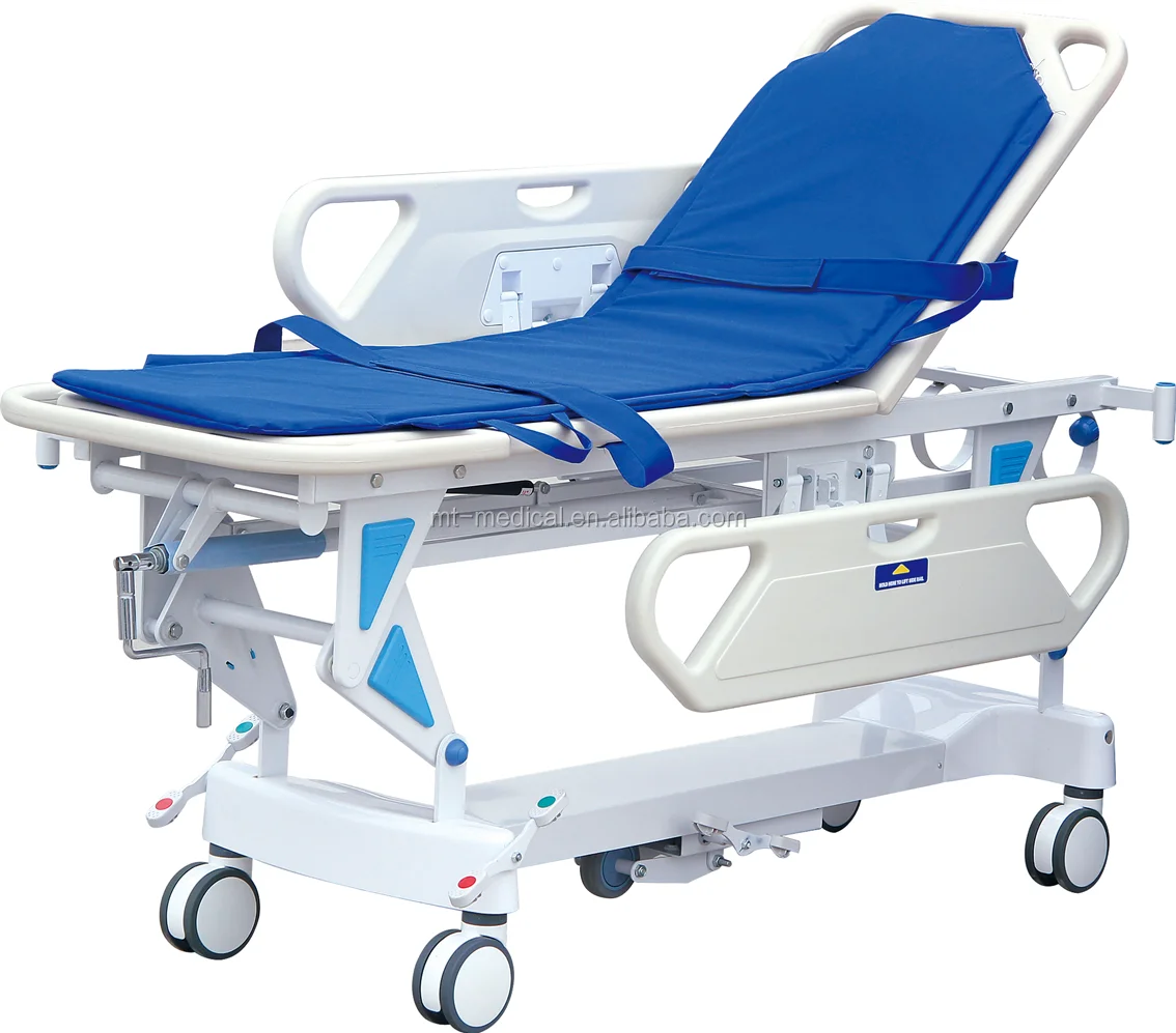 Hospital first-aid emergency patient transport stretcher
