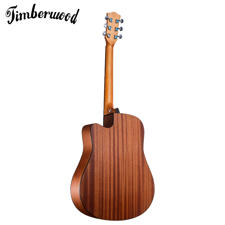 Oem Guitar 41 Inch Cutaway Plywood Guitar Matte Finishing Spruce Top