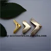 All sizes metal brass pocket corner trim for garment collar