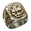 Hot Sale Big Heavy Eagle Anchor U.S. Navy Seals Uniform Veteran Man Ring In Titanium Steel Jewelry