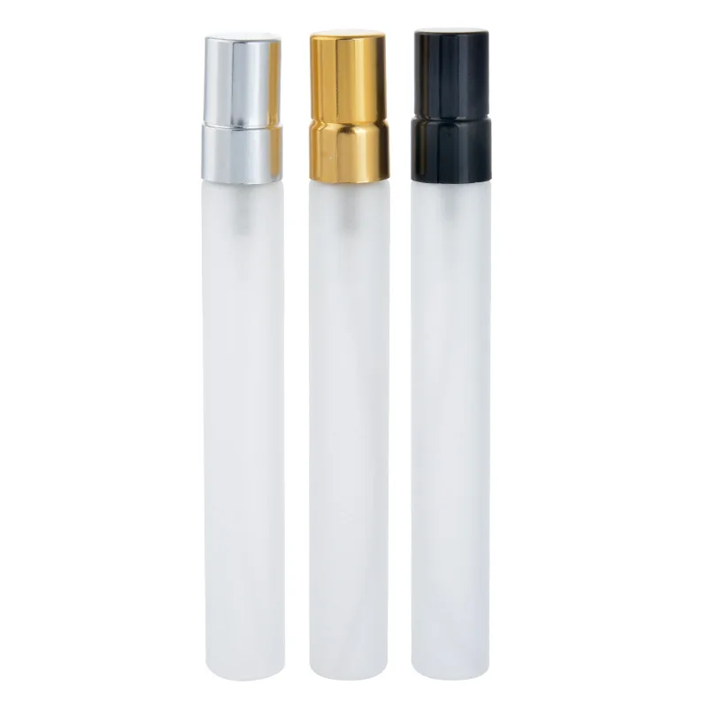 

10ml Glass Vial Atomizer Frosted Glass Bottle Spray Refillable Perfume Empty Bottle