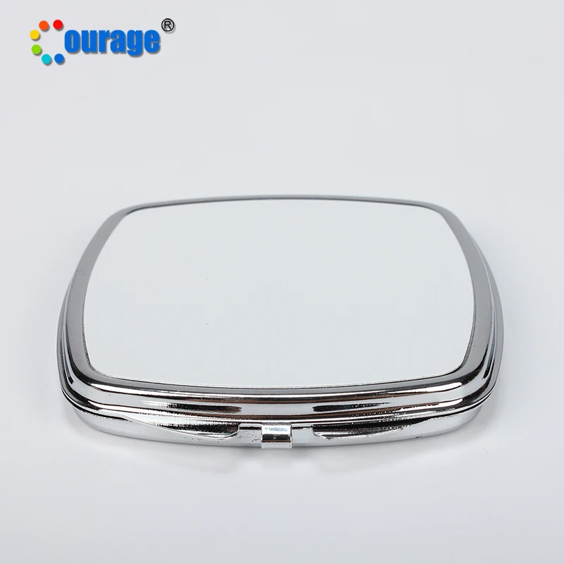 

Blank sublimation compact mirror/cosmetic/make up mirror, Sliver plated