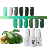 

Factory Price Good Quality UV/LED Nail Gel Polish Soak off Avocado green Gel Nail Polish for Nails