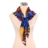 2019 Yiwu new arrivals fashionable silk promotional women scarf and chiffon square scarf