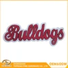 High quality wool embroidery design soft towelling patch letters embroidered chenille patch