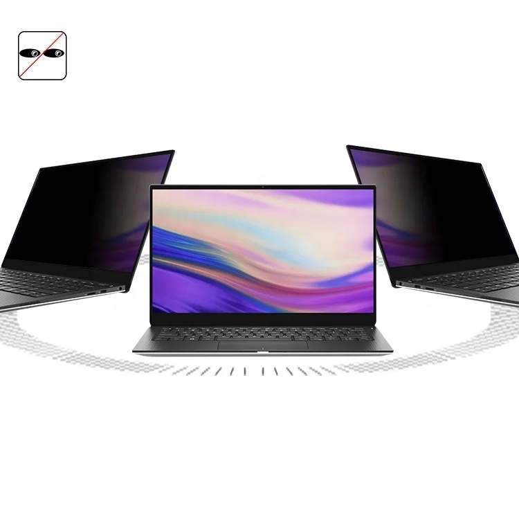 For Dell XPS 13 9380 13.3 laptop computer anti-spy privacy protection explosion proof 9H tempered glass screen protector