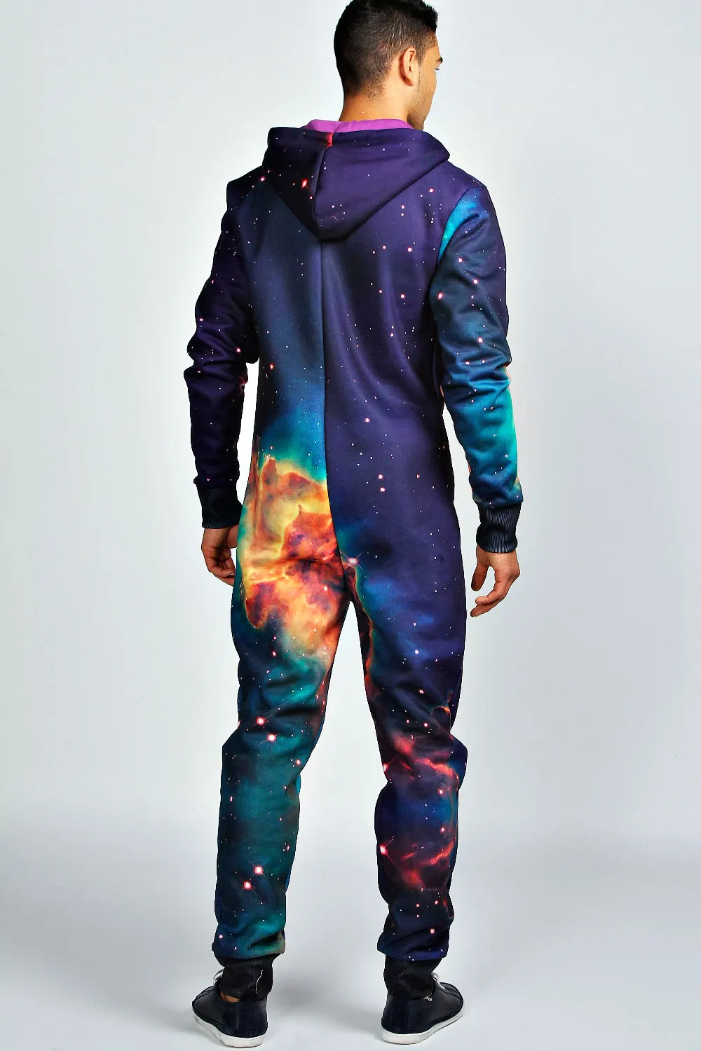 Outer Space Sublimation Print Hoodie Footless Onesie - Buy Thermal