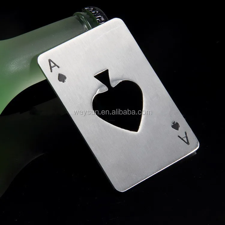 

Poker Playing Card Ace of Spades Beer Bottle Opener