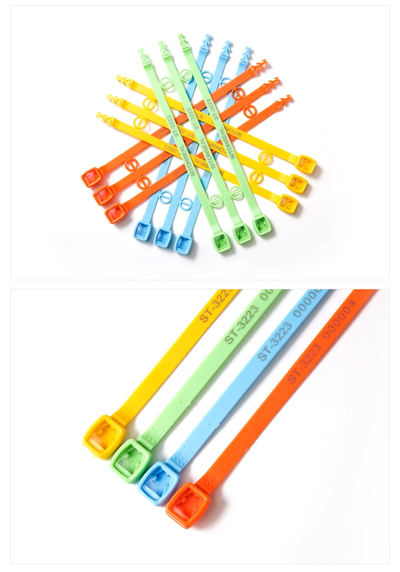 St3223 223mm Hs Code 3926909090 Fixed Length Tamper Security Seal