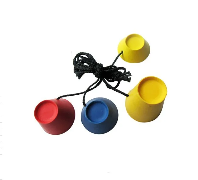 

Set of 4 Sizes Jumbo Rubber Home Range Ball Training Practice Winter Golf Tees, Red, blue, yellow