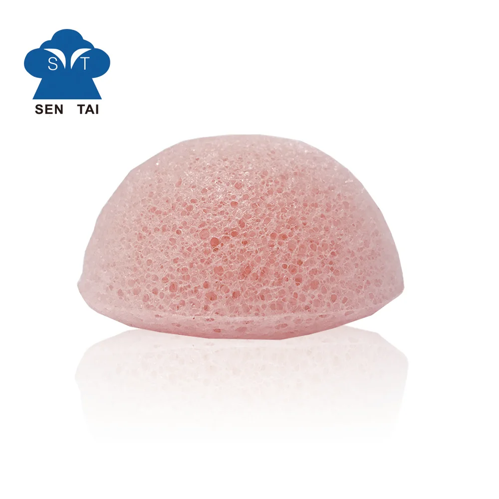 

Natural French clay konjac sponge private label makeup sponge Green/red/pink color, Colorful